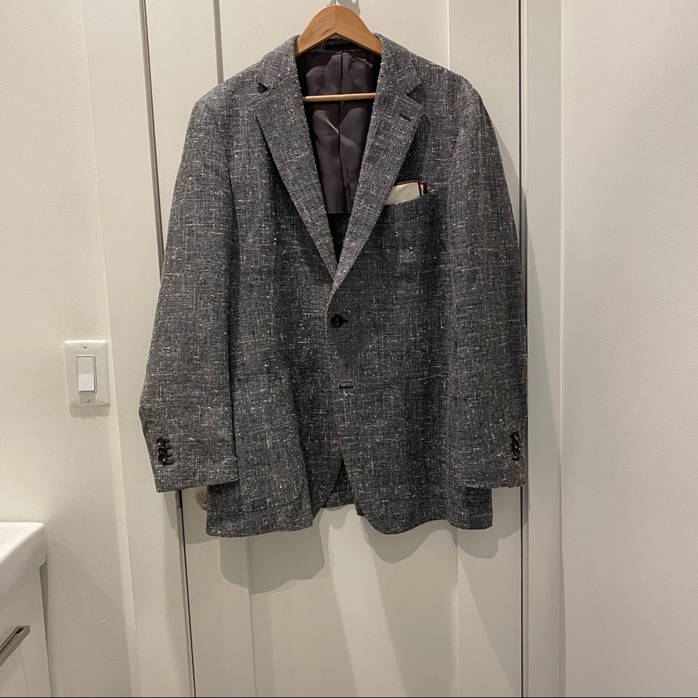 Suitsupply Grey Plain Havana Jacket - Picture 2 of 6